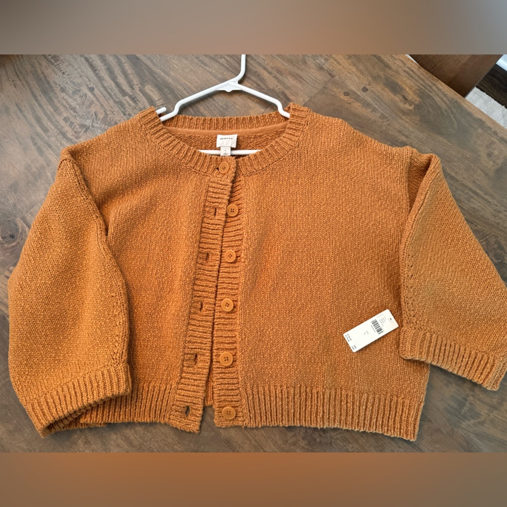 Maeve (Anthropologie) Women's Copper Sweater Cardigan Size L - Picture 4 of 8